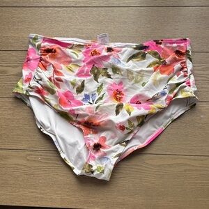 Floral High-Waisted Bikini Bottoms